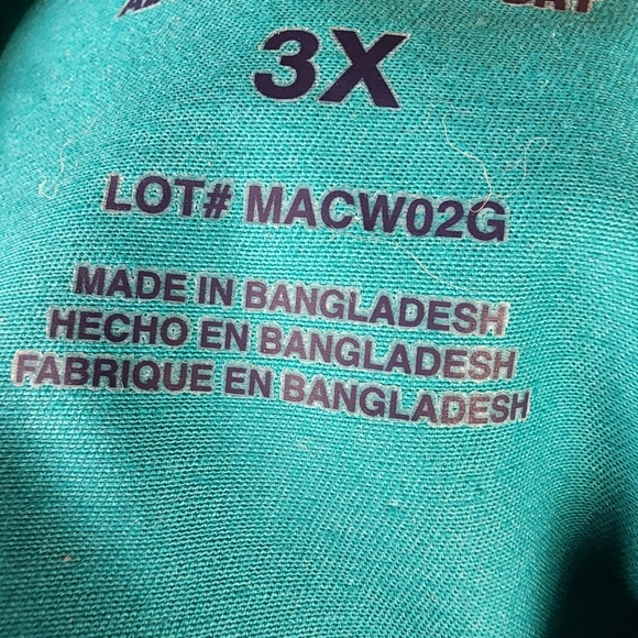 Wrangler Advanced Comfort Snap Front Shirt Embroidered Teal Green Size 3X - Picture 13 of 15